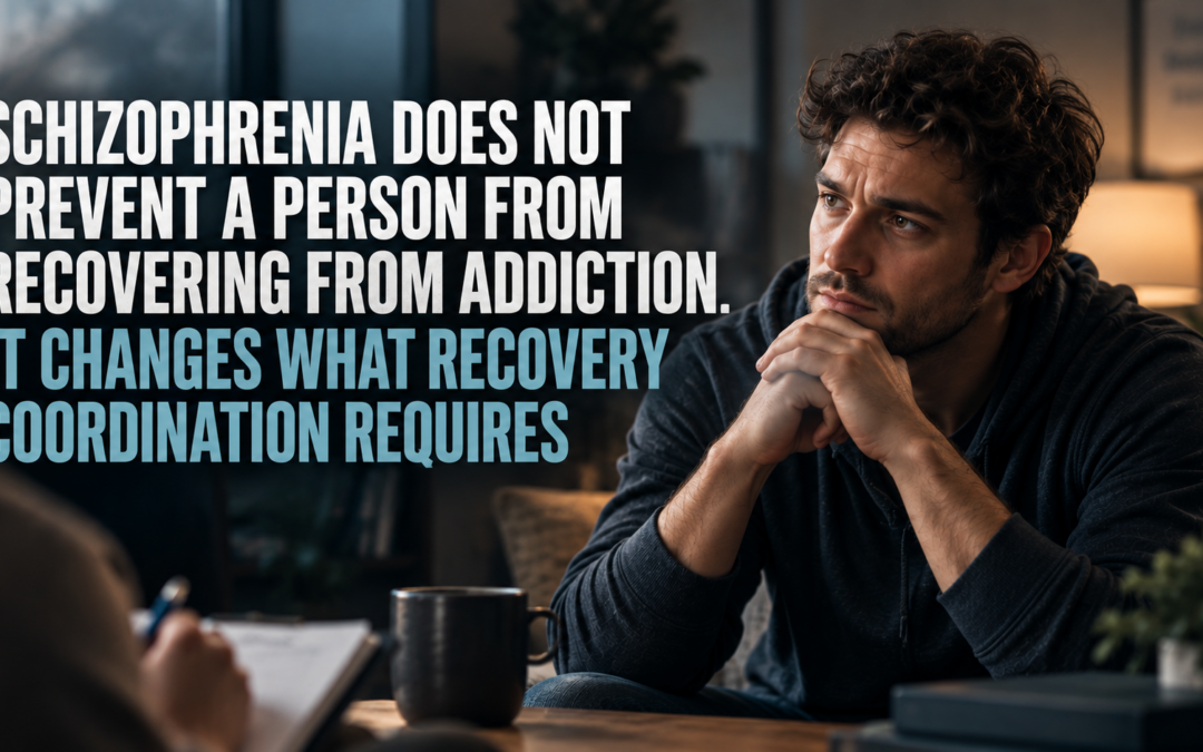 Schizophrenia Does Not Prevent a Person From Recovering From Addiction. It Changes What Recovery Coordination Requires