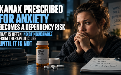Xanax Prescribed for Anxiety Becomes a Dependency Risk That Is Often Indistinguishable From Therapeutic Use Until It Is Not