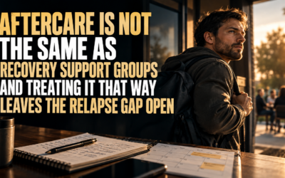 Aftercare Is Not the Same as Recovery Support Groups and Treating It That Way Leaves the Relapse Gap Open